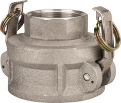Value Collection - 3" Aluminum Cam & Groove Suction & Discharge Hose Female Coupler Female NPT Thread - Part D, 2" Thread, 500 Max psi - Apex Tool & Supply