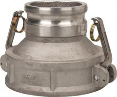 Value Collection - 6" Aluminum Cam & Groove Suction & Discharge Hose Female Coupler Male Adapter - 4" Thread, 300 Max psi - Apex Tool & Supply