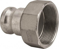 Value Collection - 2" Aluminum Cam & Groove Suction & Discharge Hose Male Adapter Female NPT Thread - Part A, 3" Thread, 1,000 Max psi - Apex Tool & Supply