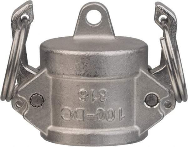 Value Collection - 1-1/4" Stainless Steel Cam & Groove Suction & Discharge Hose Dust Cap For Use with Adapters - Part DC, 1,000 Max psi - Apex Tool & Supply