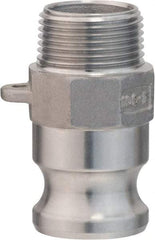 Value Collection - 3" Stainless Steel Cam & Groove Suction & Discharge Hose Male Adapter Male NPT Thread - Part F, 3" Thread, 500 Max psi - Apex Tool & Supply