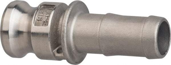 Value Collection - 3" Stainless Steel Cam & Groove Suction & Discharge Hose Male Adapter Hose Shank - Part E, 500 Max psi - Apex Tool & Supply