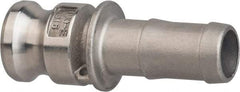 Value Collection - 3" Stainless Steel Cam & Groove Suction & Discharge Hose Male Adapter Hose Shank - Part E, 500 Max psi - Apex Tool & Supply