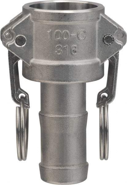 Value Collection - 3" Aluminum Cam & Groove Suction & Discharge Hose Female Coupler Hose Shank - Part C, 500 Max psi - Apex Tool & Supply