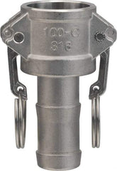 Value Collection - 2" Aluminum Cam & Groove Suction & Discharge Hose Female Coupler Hose Shank - Part C, 1,000 Max psi - Apex Tool & Supply