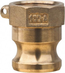 Value Collection - 3" Brass Cam & Groove Suction & Discharge Hose Male Adapter Female NPT Thread - Part A, 3" Thread, 500 Max psi - Apex Tool & Supply