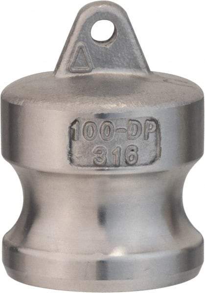 Value Collection - 3" Stainless Steel Cam & Groove Suction & Discharge Hose Dust Plug For Use with Couplers - Part DP, 500 Max psi - Apex Tool & Supply