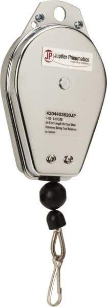 PRO-SOURCE - 6.67 Lb Load Capacity, 4.59' Travel Distance, Tool Balancer - Steel Cable, Steel Housing, Locking Mechanism - Apex Tool & Supply