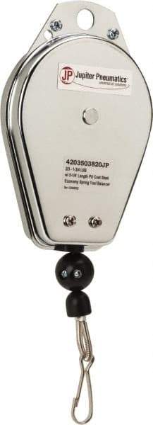 PRO-SOURCE - 1.75 Lb Load Capacity, 4.59' Travel Distance, Tool Balancer - Steel Cable, Steel Housing, Locking Mechanism - Apex Tool & Supply