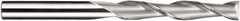 SGS - 1", 3" LOC, 1" Shank Diam, 6" OAL, 2 Flute, Solid Carbide Square End Mill - Single End, TiN Finish, Spiral Flute, 30° Helix, Centercutting, Right Hand Cut, Right Hand Flute, Series 3EL - Apex Tool & Supply