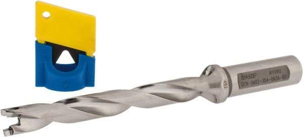 Iscar - 0.492" to 0.508" Diam, 8xD, 3.94" Max Depth, 0.63" Shank Diam, 6-1/2" OAL, Replaceable-Tip Drill - FCP, ICK, ICK-2M, ICM, ICP, iCP-2M Insert, 44815389 Toolholder, Series SumoCham - Apex Tool & Supply