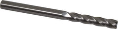 OSG - 8mm, 41mm LOC, 8mm Shank Diam, 100mm OAL, 4 Flute, Solid Carbide Square End Mill - Single End, Uncoated, Spiral Flute, 30° Helix, Centercutting, Right Hand Cut, Right Hand Flute, Series 484 - Apex Tool & Supply
