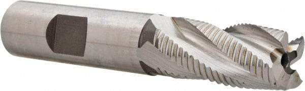 Hertel - 5/8" Diam, Fine Pitch, 1-1/4" LOC, 4 Flute Cobalt Roughing Square End Mill - Uncoated, 3-3/8" OAL, 5/8" Shank Diam, Single End, 30° Helix - Apex Tool & Supply