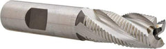 Hertel - 5/8" Diam, Fine Pitch, 1-1/4" LOC, 4 Flute Cobalt Roughing Square End Mill - Uncoated, 3-3/8" OAL, 5/8" Shank Diam, Single End, 30° Helix - Apex Tool & Supply