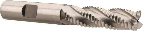 Hertel - 1/2" Diam, Coarse Pitch, 1-5/8" LOC, 4 Flute Cobalt Roughing Square End Mill - Uncoated, 3-5/8" OAL, 1/2" Shank Diam, Single End, 30° Helix - Apex Tool & Supply