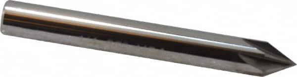 Keo - 1/4" Head Diam, 1/4" Shank Diam, 6 Flute 60° Solid Carbide Countersink - Apex Tool & Supply