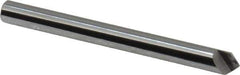 Keo - 3/16" Head Diam, 3/16" Shank Diam, 1 Flute 90° Solid Carbide Countersink - Bright Finish, 2" OAL, Single End - Apex Tool & Supply