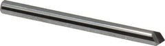 Keo - 1/8" Head Diam, 1/8" Shank Diam, 1 Flute 90° Solid Carbide Countersink - Bright Finish, 1-1/2" OAL, Single End - Apex Tool & Supply