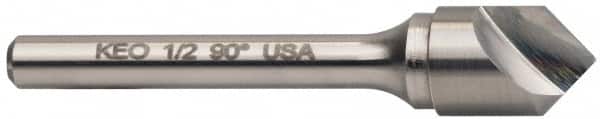 Keo - 3/4" Head Diam, 3/8" Shank Diam, 1 Flute 90° Solid Carbide Countersink - Apex Tool & Supply