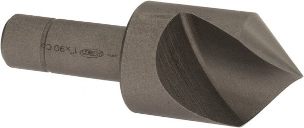 Keo - 1" Head Diam, 1/2" Shank Diam, 1 Flute 90° Cobalt Countersink - Apex Tool & Supply