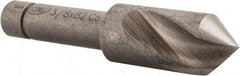 Keo - 3/8" Head Diam, 1/4" Shank Diam, 1 Flute 82° Cobalt Countersink - Bright Finish, 1-3/4" OAL, Single End - Apex Tool & Supply