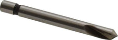 Keo - 1/8" Head Diam, 1/8" Shank Diam, 1 Flute 82° Cobalt Countersink - Bright Finish, 1-1/4" OAL, Single End - Apex Tool & Supply