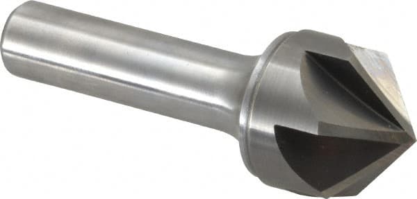 Keo - 1" Head Diam, 1/2" Shank Diam, 6 Flute 100° Solid Carbide Countersink - Apex Tool & Supply