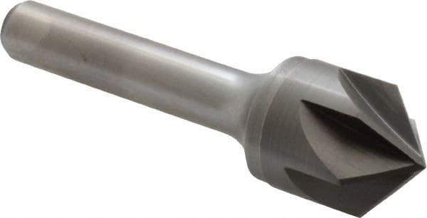 Keo - 3/4" Head Diam, 3/8" Shank Diam, 6 Flute 100° Solid Carbide Countersink - Apex Tool & Supply