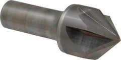 Keo - 1-1/4" Head Diam, 3/4" Shank Diam, 6 Flute 90° Solid Carbide Countersink - Bright Finish, 3-1/4" OAL, Single End - Apex Tool & Supply