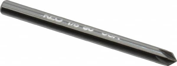 Keo - 1/8" Head Diam, 1/8" Shank Diam, 6 Flute 90° Solid Carbide Countersink - Apex Tool & Supply