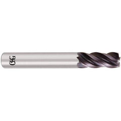 OSG - 1" Diam 4 Flute Solid Carbide 0.03" Corner Radius End Mill - Apex Tool & Supply