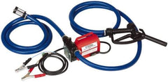 Tuthill - 10 GPM, 3/4" Hose Diam, Pump - 3/4" Inlet, 3/4" Outlet, 12 Volts, 8' Hose Length, 1/5 hp - Apex Tool & Supply