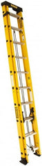 DeWALT - 40' High, Type IA Rating, Fiberglass Extension Ladder - Apex Tool & Supply