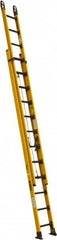 DeWALT - 16' High, Type IAA Rating, Fiberglass Extension Ladder - Apex Tool & Supply