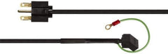 Made in USA - 72" Fan Power Cord with NEMA 6-15P (with Ground Wire) - For All 230VAC Cooling Fans - Apex Tool & Supply