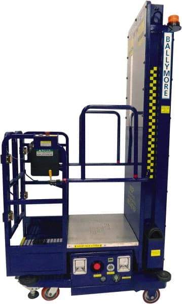 Ballymore - 650 Lb Capacity, 146" Lift Height, Battery Operated Power Stocker Lift with Safety Sensor - 146" Lift Height, Battery Operated - Apex Tool & Supply