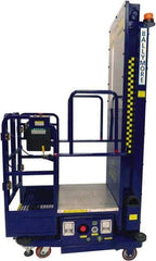 Ballymore - 650 Lb Capacity, 146" Lift Height, Battery Operated Power Stocker Lift with Safety Sensor - 146" Lift Height, Battery Operated - Apex Tool & Supply
