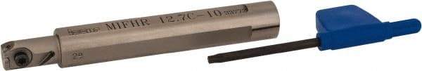 Iscar - MIFHR, Internal, Right Hand, 0.677" Max Depth of Cut, Indexable Grooving Tool Holder - MI.R 10 Insert Compatibility, 1/2" Shank Width, 3.543" OAL, Through Coolant - Apex Tool & Supply