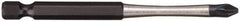 Milwaukee Tool - #2 Phillips Screwdriver Bit - 1/4" Hex Drive, 3-1/2" OAL - Apex Tool & Supply