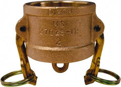Dixon Valve & Coupling - 4" Brass Cam & Groove Suction & Discharge Hose Dust Cap For Use with Adapters - Part DC, 100 Max psi - Apex Tool & Supply