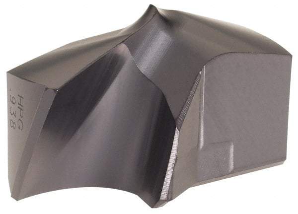 Kennametal - Series KSEM Plus, 15/16" Diam Grade KCPM45 140° Replaceable Drill Tip - Carbide, TiAlN Finish, 4 Seat Size - Apex Tool & Supply