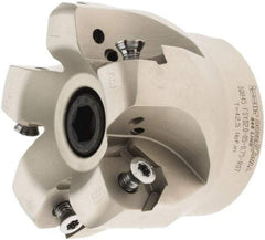 Iscar - 2.37" Cut Diam, 3/4" Arbor Hole, 0.18" Max Depth of Cut, 50° Lead Angle Indexable Chamfer & Angle Face Mills - 5 Inserts, Insert Style IQ845 SYHU 07.., Right Hand Cut, Through Coolant, Series DoveIQMill - Apex Tool & Supply