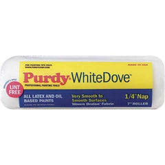 Purdy - 1/4" Nap, 7" Wide Paint Roller Cover - Smooth to Semi-Smooth Texture, Woven Dralon Fabric - Apex Tool & Supply