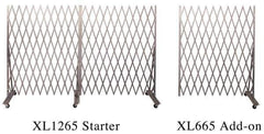 Illinois Engineered Products - 90" High Portable Traffic Control Gate - Galvanized Steel, Silver - Apex Tool & Supply