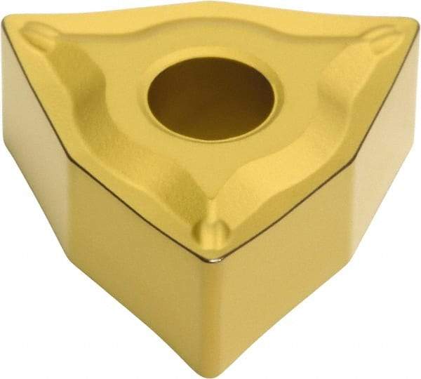 Sumitomo - WNMG431 ESU Grade AC810P Carbide Turning Insert - Al2O3 Finish, 80° Trigon, 1/2" Inscr Circle, 3/16" Thick, 1/64" Corner Radius - Apex Tool & Supply