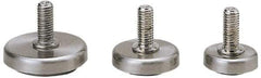 Sugatsune - 3/8-16 Bolt Thread, 36mm High Leveling Guide Stud Mount Leveling Pad & Mount - 440 Max Lb Capacity, 1-17/64" Base Diam - Apex Tool & Supply
