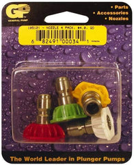 Value Collection - 5,000 psi Fixed, Quick Disconnect Pressure Washer Nozzle - 4mm Orifice Diam, 1/4" Thread - Apex Tool & Supply