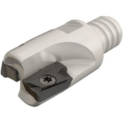 Iscar - 5/8" Cut Diam, 0.39" Max Depth of Cut, 0.87" OAL, Indexable Square Shoulder End Mill - HM90 AP.. 1003.. Inserts, T10 Modular Connection, 90° Lead Angle, Series Heli2000, Multimaster - Apex Tool & Supply