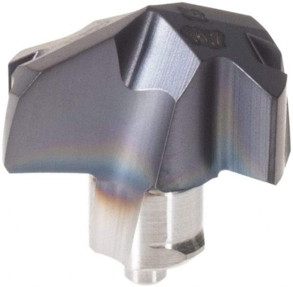 Iscar - Series ICK, 0.421" Diam Grade IC908 140° Replaceable Drill Tip - Carbide, TiAlN Finish, 10 Seat Size, Through Coolant - Apex Tool & Supply