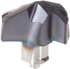 Iscar - Series ICK, 0.421" Diam Grade IC908 140° Replaceable Drill Tip - Carbide, TiAlN Finish, 10 Seat Size, Through Coolant - Apex Tool & Supply